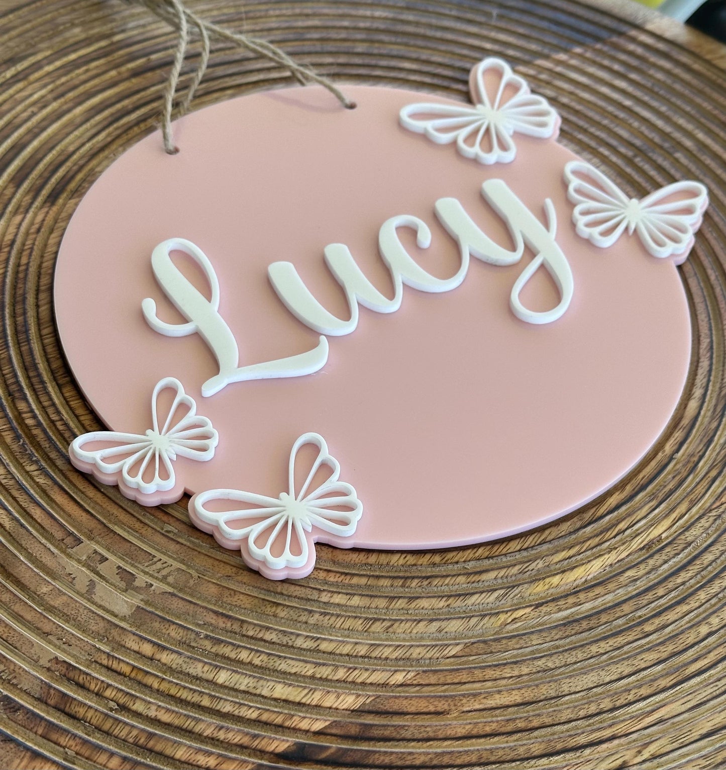 Butterfly Name Sign