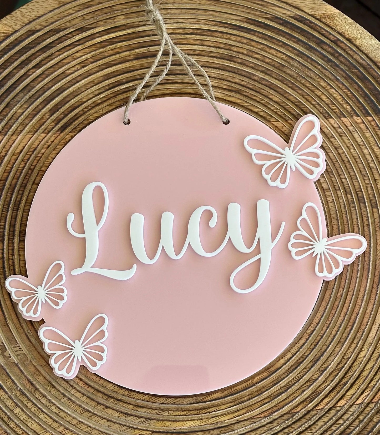 Butterfly Name Sign