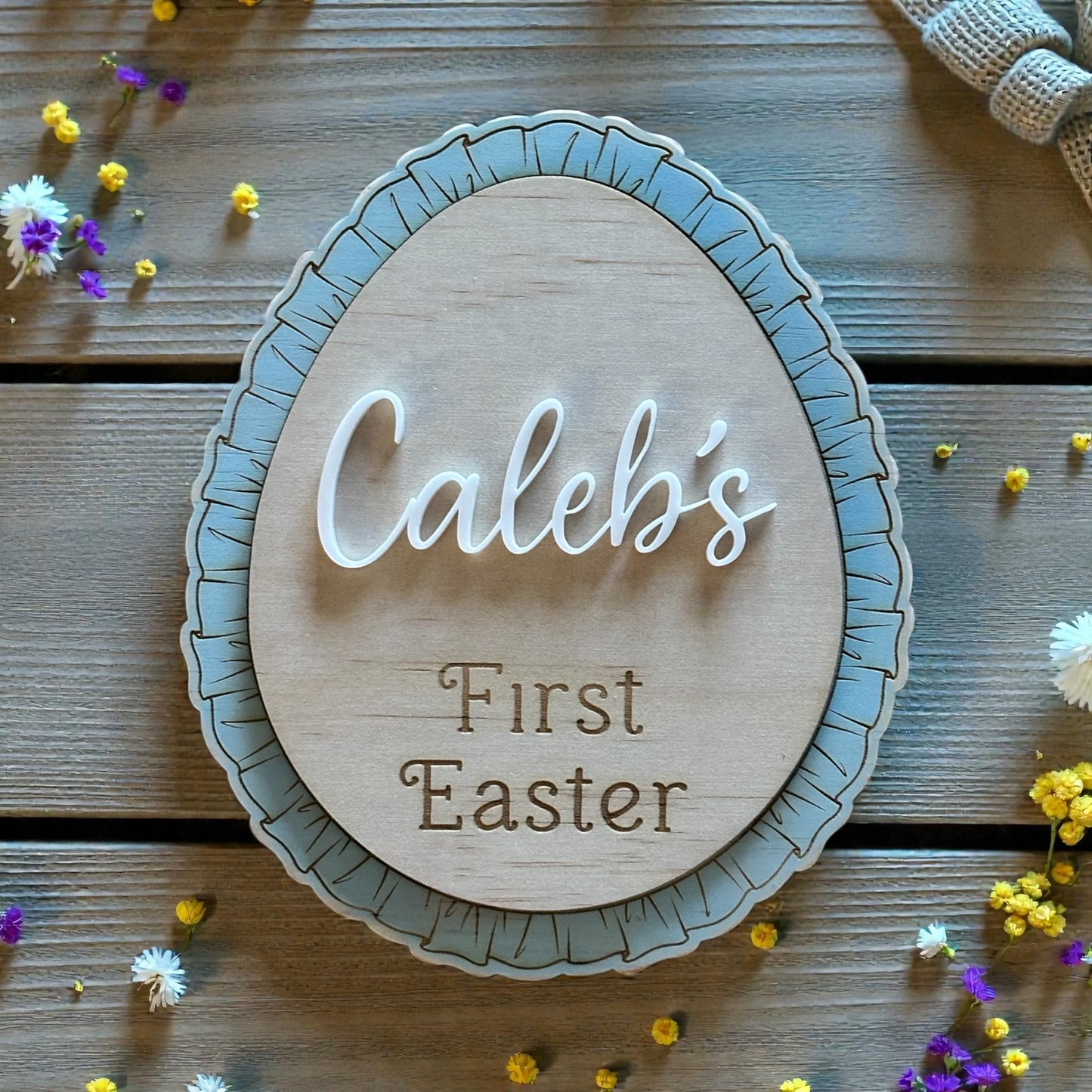 Baby's First Easter Plaque - Personalised