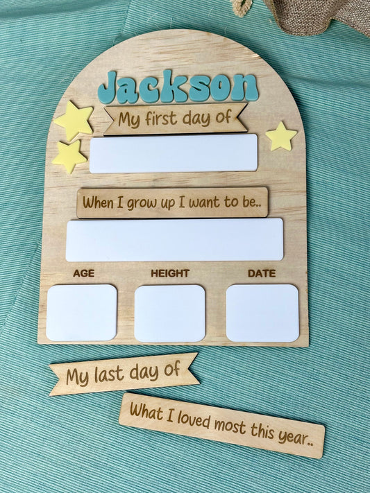 First/Last Day of School Board - Star Bundle