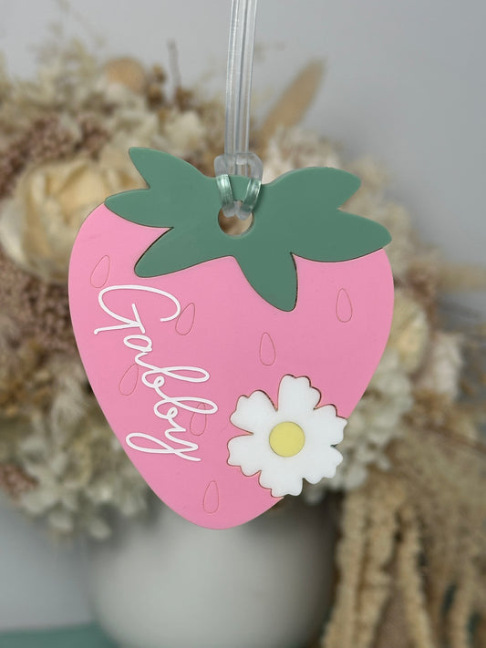 Strawberry Bag Tag