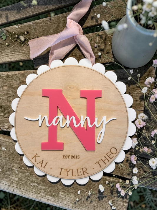 Personalised Monogram Sign